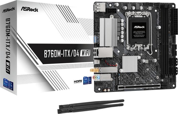 AsRock B760M-ITX/D4 Intel DDR4 S1700 (LGA 1700, Intel B760, Mini-ITX)