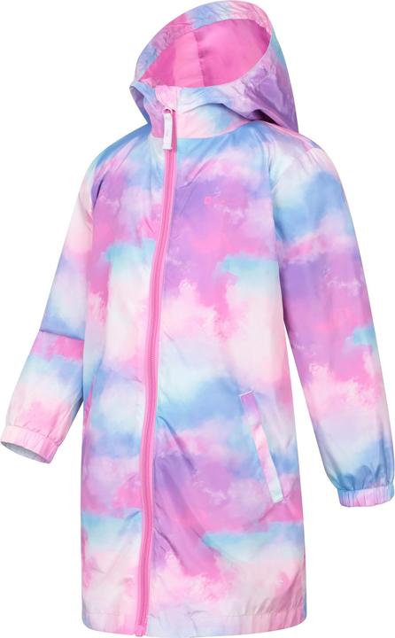 Actual product image Mountain Warehouse Childrens/Kids Flo Printed Water Resistant Padded Jacket (146, 152)