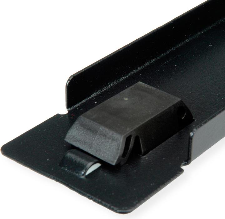 Actual product image Roline 19/" blind plate snap-in, 1 U, RAL 9005 black