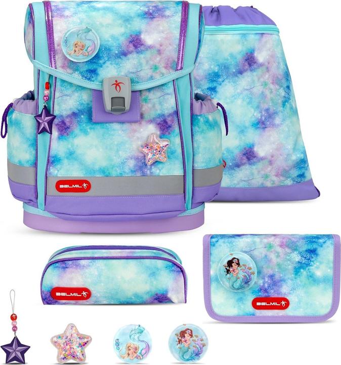 Belmil CLASSY Plus Schulrucksack-Set Mermaids (19 l)