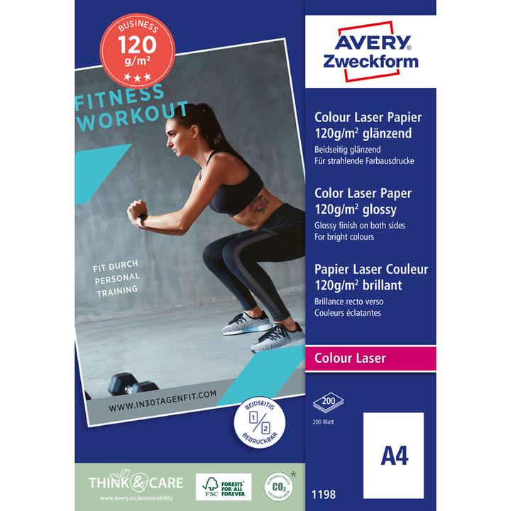 Produktbild Avery Colour Laser (120 g/m², A4, 200 x)