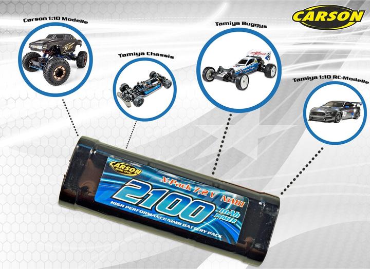 Produktbild Carson Racingpack NiMH 2100mAh 7,2V (7.20 V, 2100 mAh)