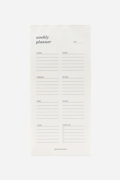 Actual product image Monograph Weekly note calendar (Cheer, German)