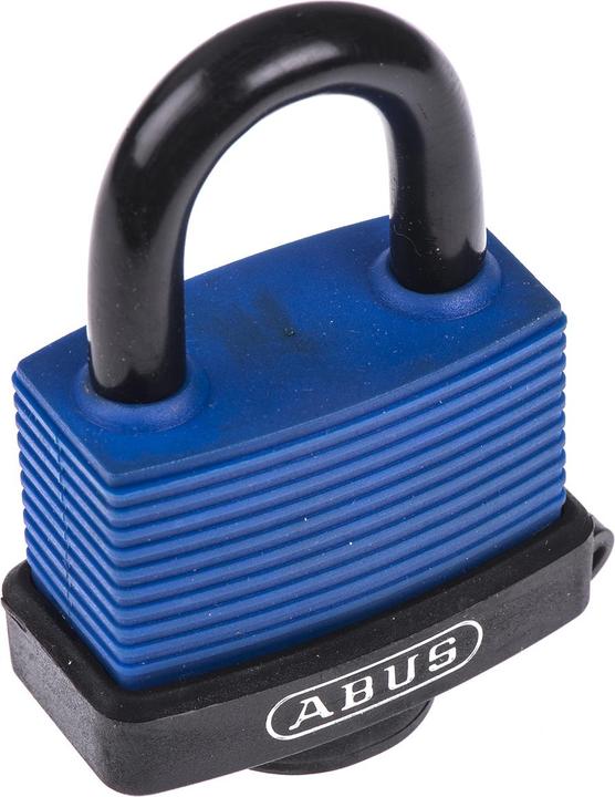 Image du produit Abus Cadenas avec clé, laiton, acier inoxydable bleu, anse-Ø 8mm x 24.5mm
