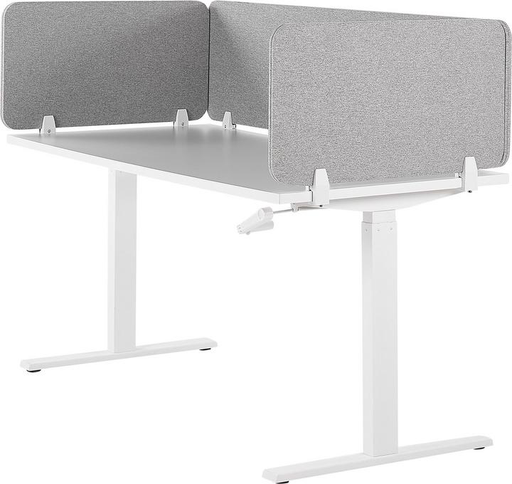 Immagine prodotto Beliani Divisorio per scrivania grigio chiaro 160 x 40 cm WALLY (160 x 40 cm)