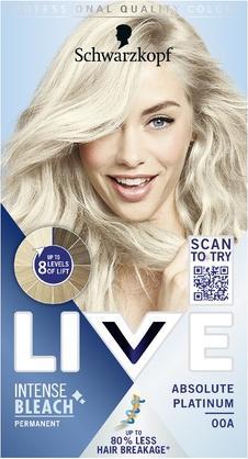 Produktbild Schwarzkopf Live Intenseeach Rozjasniacz Do WÅ‚osÃ³w 00A Absolute Platinum (00A Absolute Platinum)