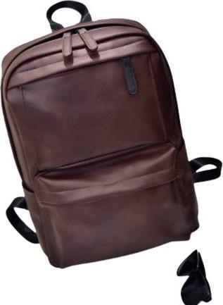 Actual product image Only-Bags.Store Casual travelling backpack, school bag, PU leather backpack with large capacity