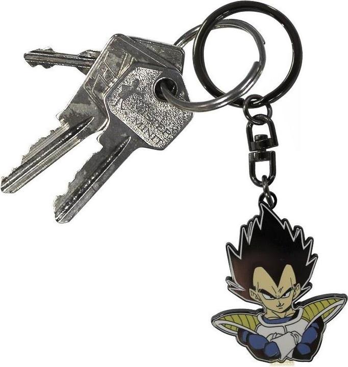 Actual product image ABYstyle Dragon Ball Vegeta Metal Keychain