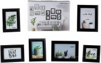 Actual product image IKO Picture frame set black: 2x 13 * 18cm, 3x 10 * 15c (10 x 15 cm, 10 x 10 cm, 13 x 18 cm)
