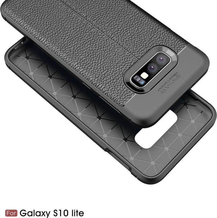 Produktbild Screenguard Samsung Galaxy S10e Hülle Leather Design TPU Cover (Samsung Galaxy S10e)