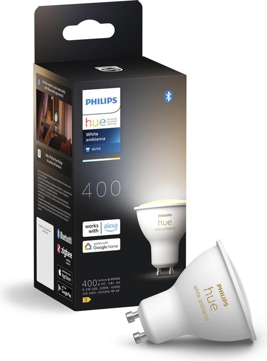 Produktbild Philips Hue GU10 Lampe (GU10, 4.20 W, 400 lm, 1 x, E)