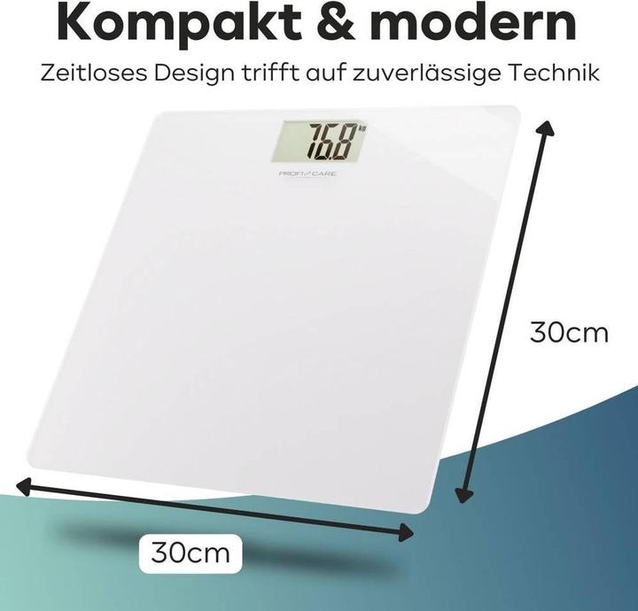 Produktbild Profi-Care Profi Personenwaage PC-PW 3122 wh (180 kg)