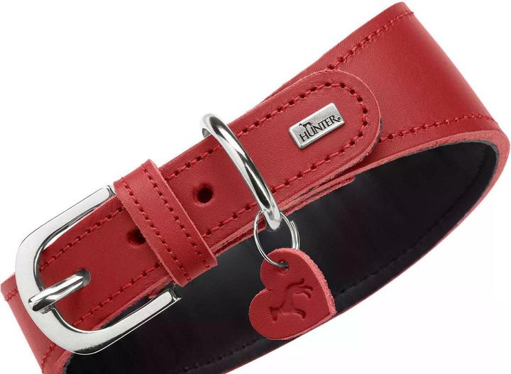 Produktbild Hunter Halsband Windhund Love 42/S, Rot/Schwarz (S, Hund, Spazieren)