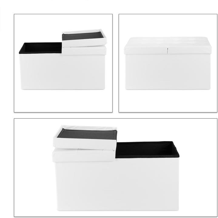 Image du produit Relaxdays Banquette, espace de rangement (75 cm)
