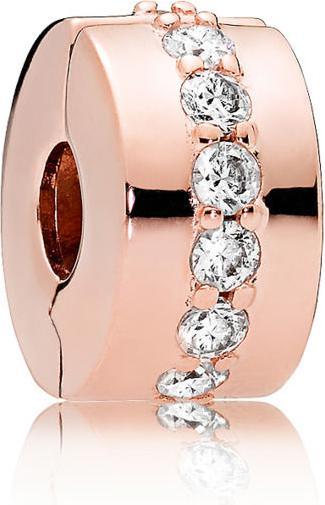 Pandora Glänzendes Band Clip Charms/Beads (Silber)