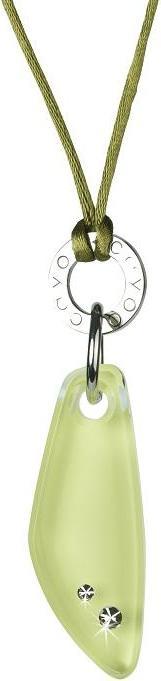 Cayoo Leaf Pendant Halskette+Anhänger, Lemon (Kunststoff, Textil)
