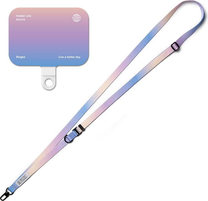 Ringke - Holder Link Snap Hook Lanyard Strap - Crossbody Lanyard for Phone Cases - Aurora