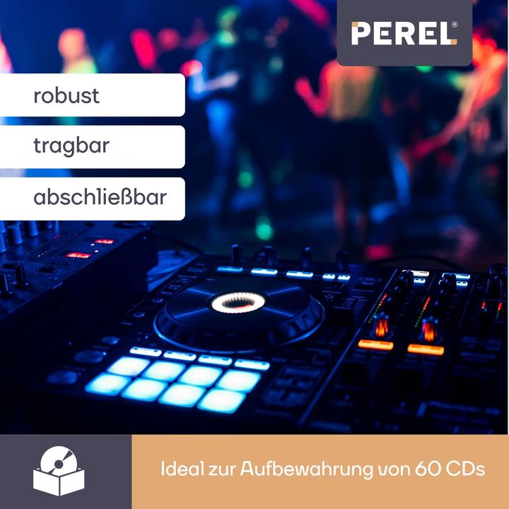 Produktbild Perel CD-KOFFER - 424 x 265 x 173 mm - 19,4 L - 60 CDs