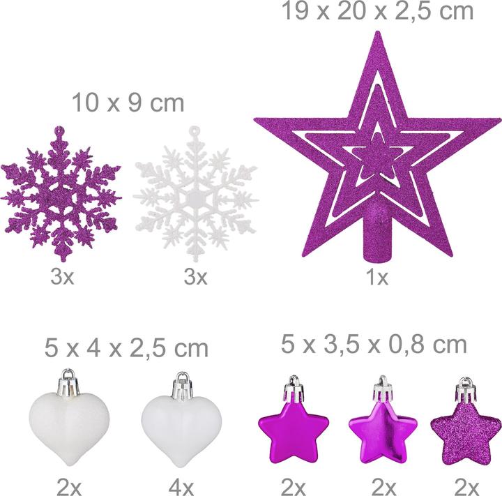 Actual product image Relaxdays christmas decorations (101 -part)