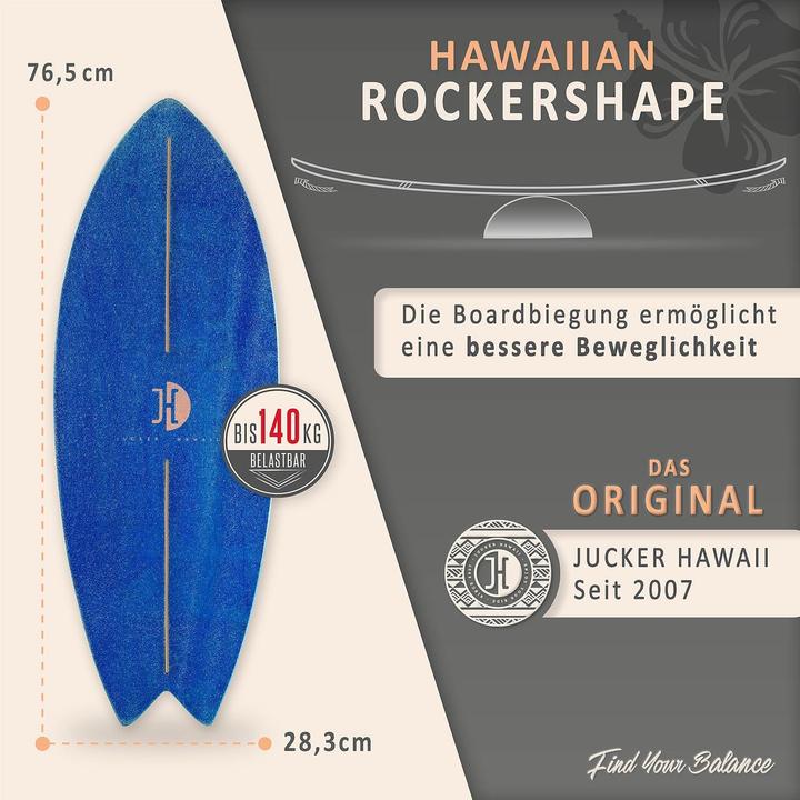 Produktbild Jucker Hawaii Balanceboard mit Rocker Shape und Korkhalbkugel
