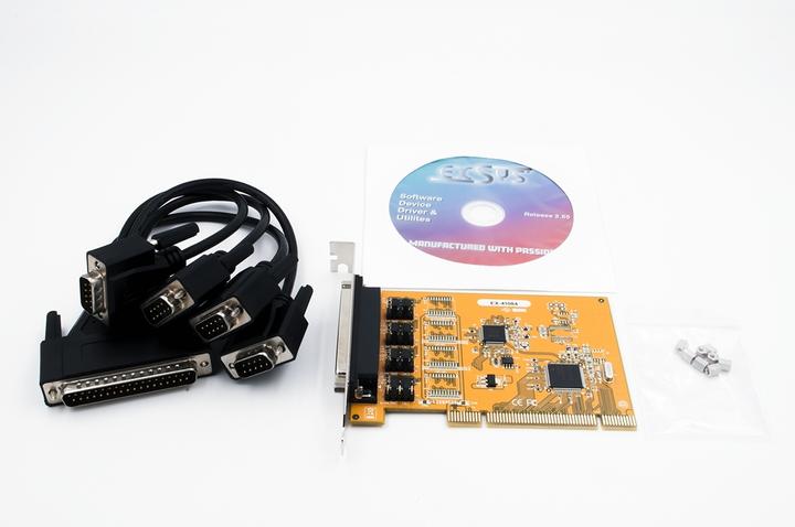 Image du produit Exsys Carte PCI 4S RS-232 avec câble Octopus