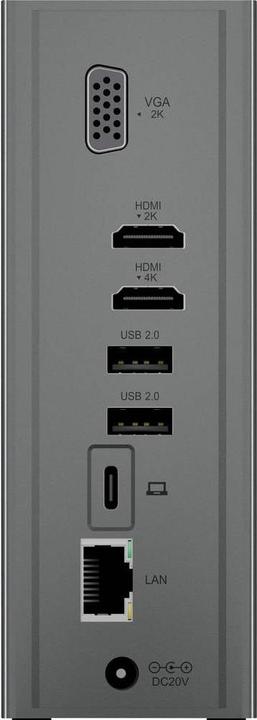 Actual product image Icy Box IB-DK2262AC (USB-C, 3 Ports)