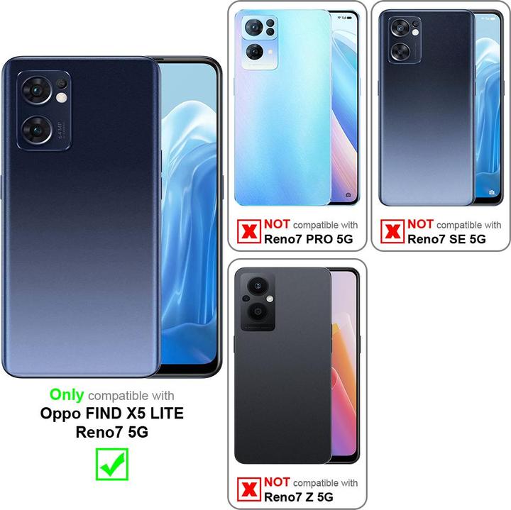 Image du produit Cadorabo Coque pour Oppo FIND X5 LITE / Reno7 5G universel avec Clip (Oppo Find X5 Lite, OPPO Reno7 Z 5G)