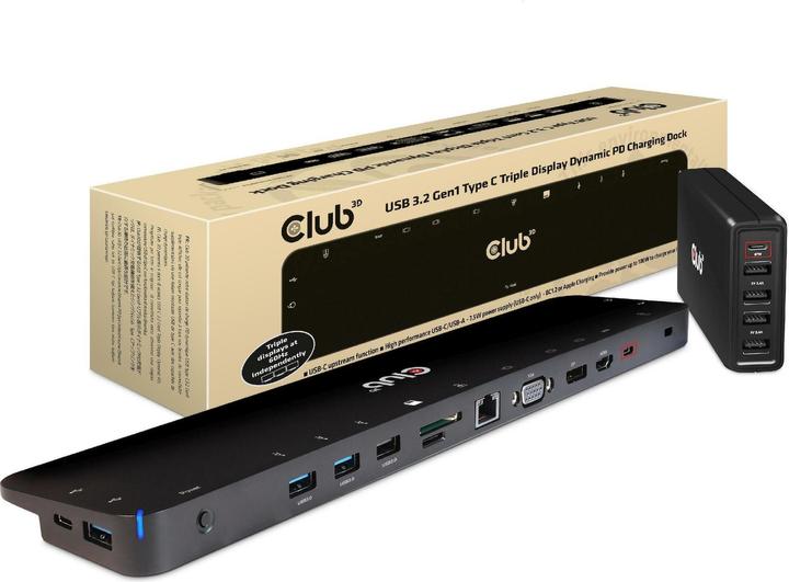 Produktbild Club 3D CSV-1564W100 (USB-C, 1 Ports)