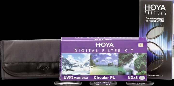 Produktbild Hoya Digital Filter Kit II (UV, CIR-PL & ND8) Filterset (37 mm, UV-Filter, ND- / Graufilter, Polarisationsfilter, 37 mm)