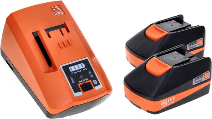 Actual product image Fein Battery Starter Set Quick Charger ALG 80 BC + 2x Li Ion 18 V 3.0 Ah (18 V)