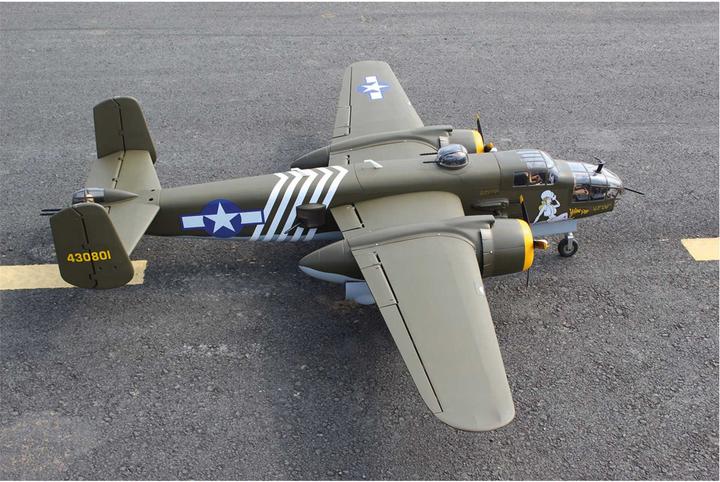 Actual product image Seagull Models ( SG-Models ) B-25 MITCHELL GIANT SCALE ARF 2,4M MIT ELEKTR. EINZIEHFAHRWERK, matt
