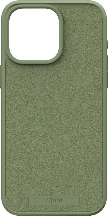 Produktbild Njord Suede MagSafe Case for iPhone 15 Pro Max, Olive (Apple iPhone 15 Pro Max)