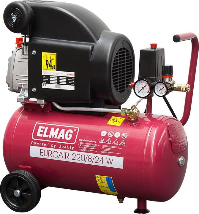 Produktbild Elmag Kompressor EUROAIR 220/8/24 W (8 Bar, 24 l)