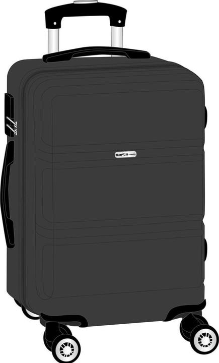 Safta Koffer für die Kabine Dunkelgrau 20" 34,5 x 55 x 20 cm (40.10 l, Handgepäck (bis 50l))