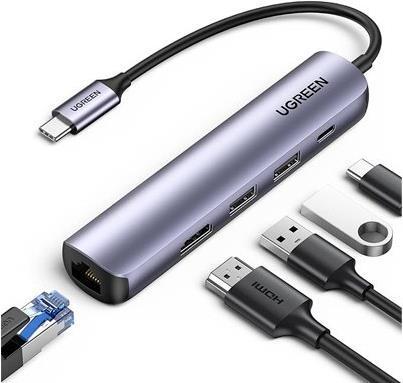 Actual product image Ugreen USB-C Hub (USB-C, 5 Ports)