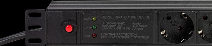 Immagine prodotto LogiLink Presa da 19" a 7 vie, con filtro di rete e protezione da sovraccarico (7 x, CEE 7/7, 2 m)