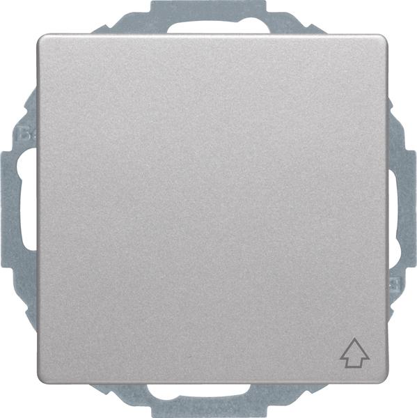 Berker SCHUKO with hinged cover u. raised BS Q.1/Q.3 aluminium velvet, lacquered