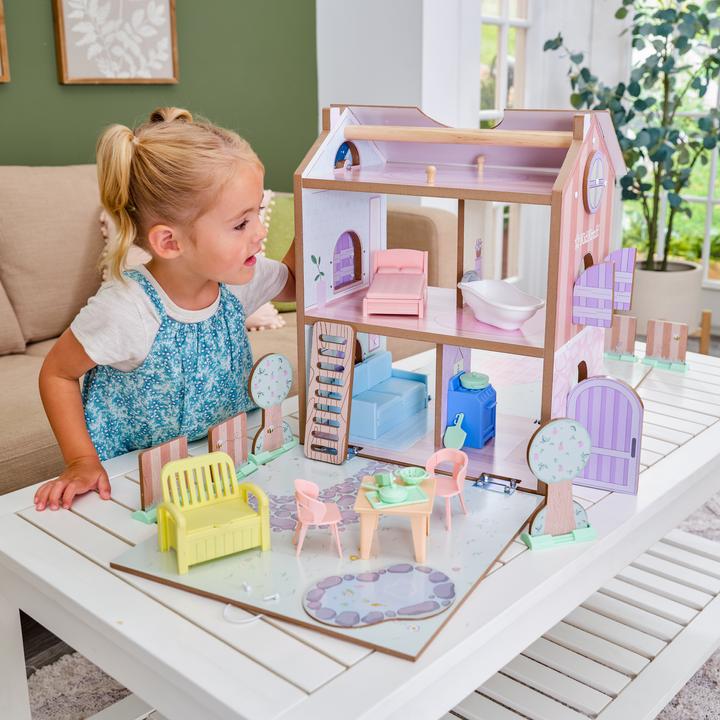 Actual product image KidKraft Play & Store Cottage Dollhouse