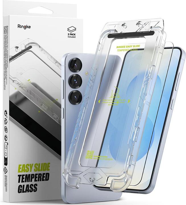 Image du produit Ringke Easy Slide 2-pack tempered glass for Samsung Galaxy S25 (2 pièce(s), Samsung Galaxy S25)
