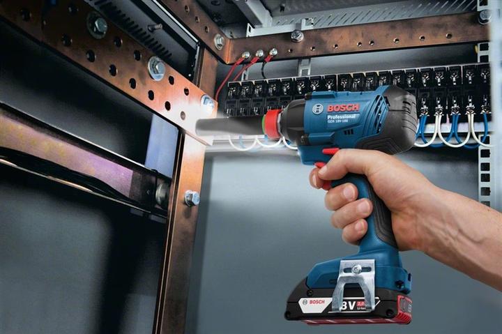 Actual product image Bosch Professional GSB 18V-28 cordless impact drill, solo version (Rechargeable battery operated)
