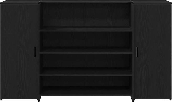 Actual product image VidaXL Reception counter black oak look 180x50x103.5cm wood-based material