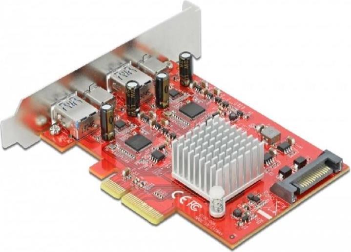 Immagine prodotto Delock Scheda PCI Express USB 3.1 Gen2 - 2x USB-A + 2x USB-C