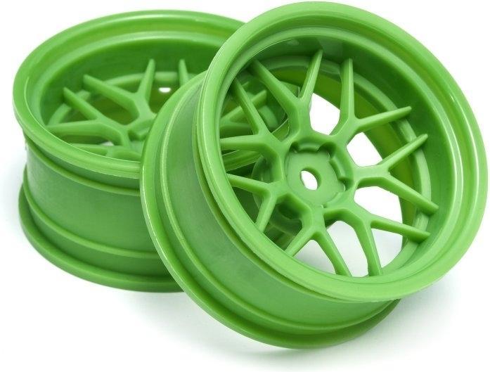 Produktbild HPI TECH 7 WHEEL GREEN 52X26X+9MM OFFSET (2PCS)