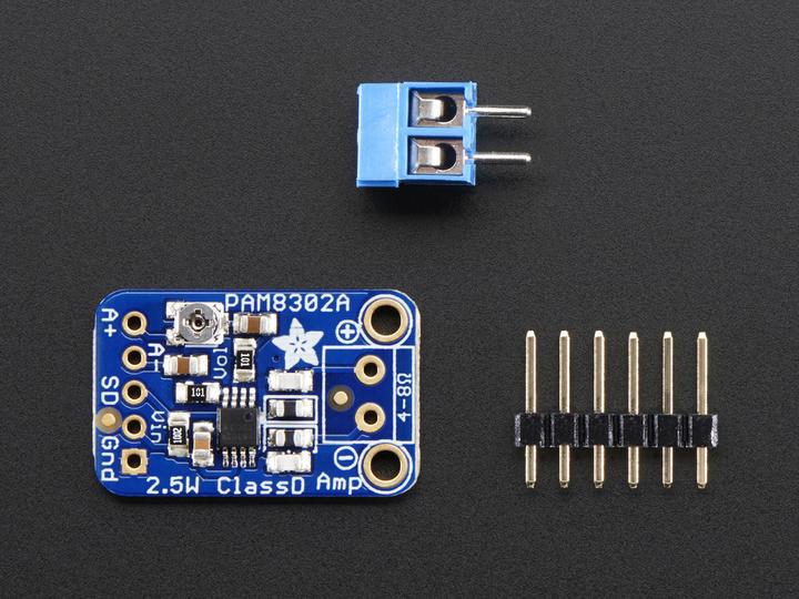 Actual product image Adafruit Mono 2.5W Class D Audio Amplifier PAM8302 (Add-on)
