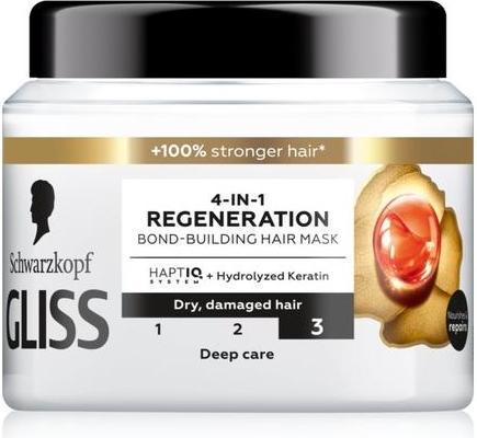 Actual product image Schwarzkopf Gliss Trt Aqua Revive Strengthening Hair Mask 4In1 Regenaration 400Ml (400 ml)