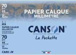 Produktbild Canson Millimeterpapier, transparent, DIN A4, 70 g/qm (A4)