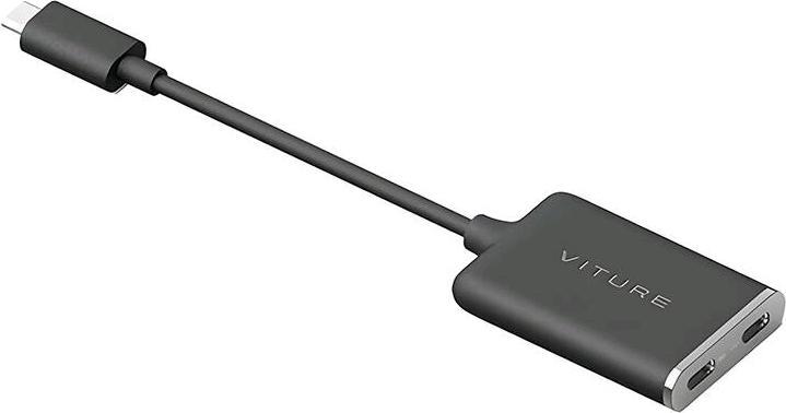 Actual product image Viture USB-C XR Charging Adapter Pro for iPhone One-XRiP-Adp-Blk (USB Type C, USB Type C)
