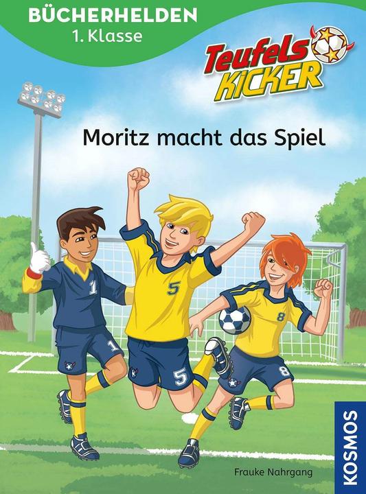Immagine prodotto Kosmos Teufelskicker, Bücherhelden 1. Klasse, Moritz macht das Spiel (Tedesco, Frauca Nahrgang, Michael Boehm, 2024)