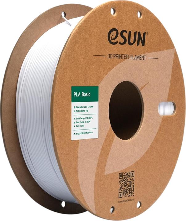 Productafbeelding eSUN PLA BASIC 1,75mm COLD WHITE 1kg (PLA, 1.75 mm, 1000 g, Wit)