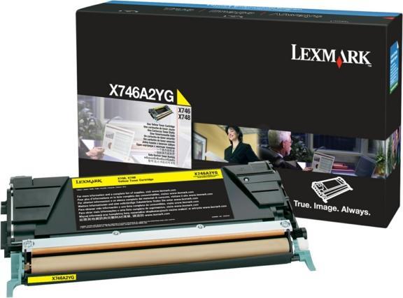 Produktbild Lexmark X746, X748 7K Toner gelb Standardkapazität 7.000 Seiten 1er-Pack (Y)